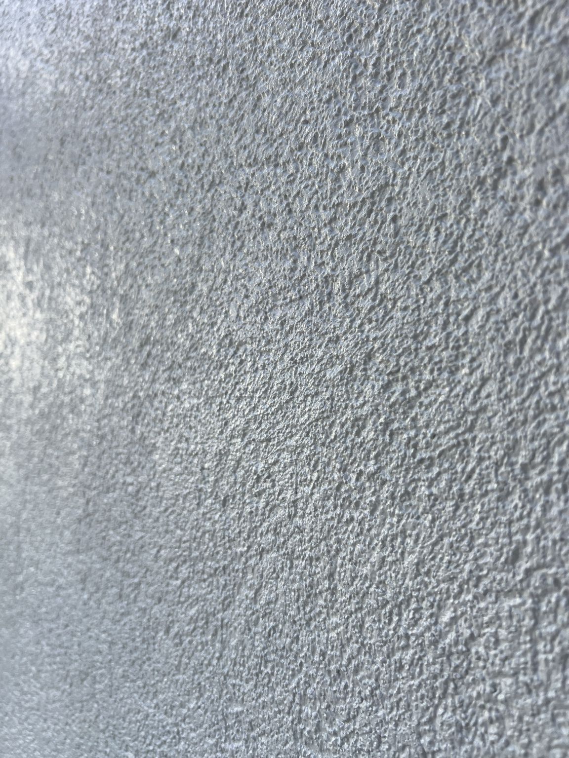 Close-up of a completed Vale Render job showing the 1.5 mm silicone render texture